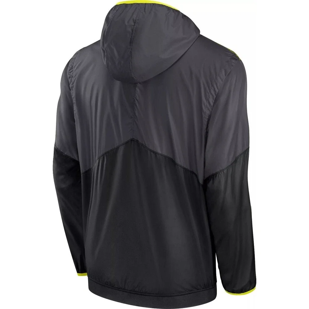 Buffalo Bills NFL Nike 2023 Volt Anthracite Black Hooded 1/2 Zip Jacket Small